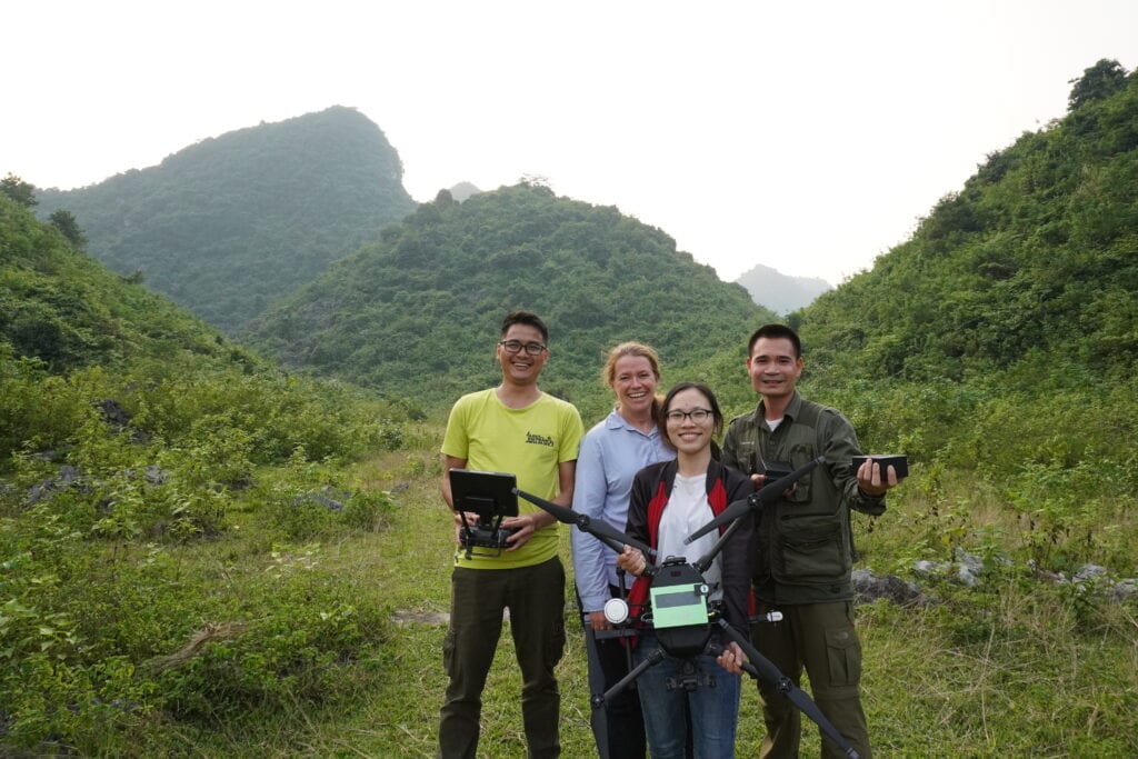 Debbie and the SVW pangolin drone team