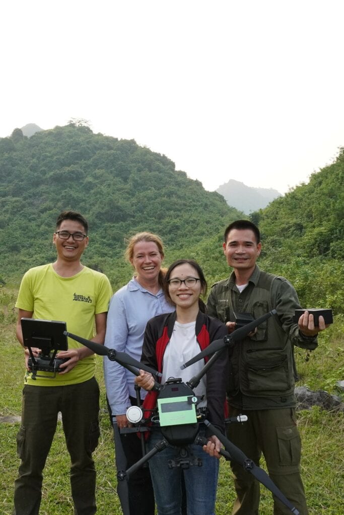 Debbie and the SVW pangolin drone team