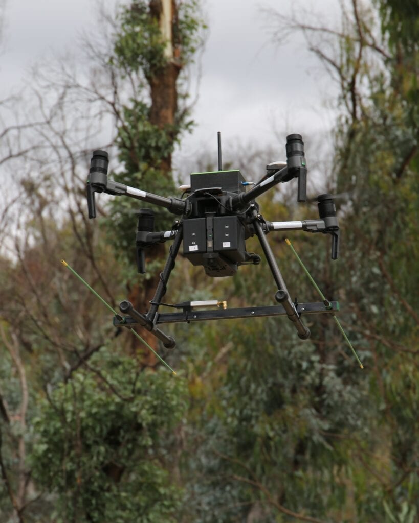 the wildlife drones in flight