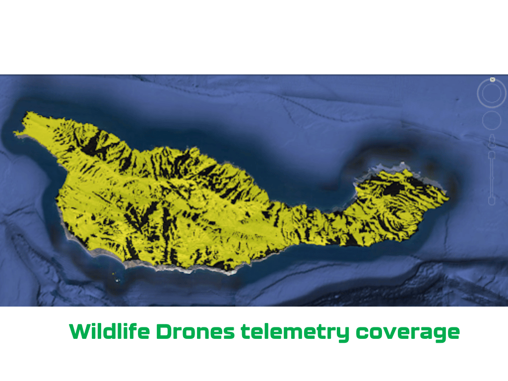 Wildlife Drones Drone coverage Graph Island