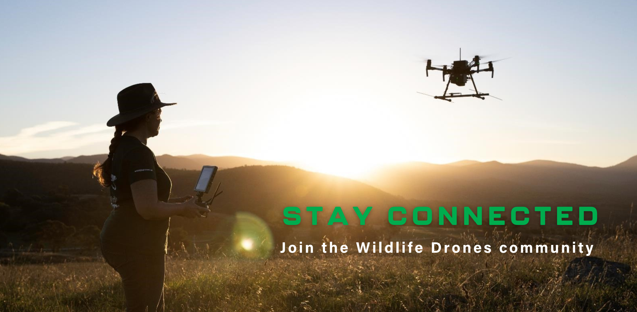 Wildlife Drones_Dr Debbie Saunders flying DJI Matrice